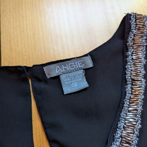 Black flowy blouse Small Angie - Picture 3 of 4